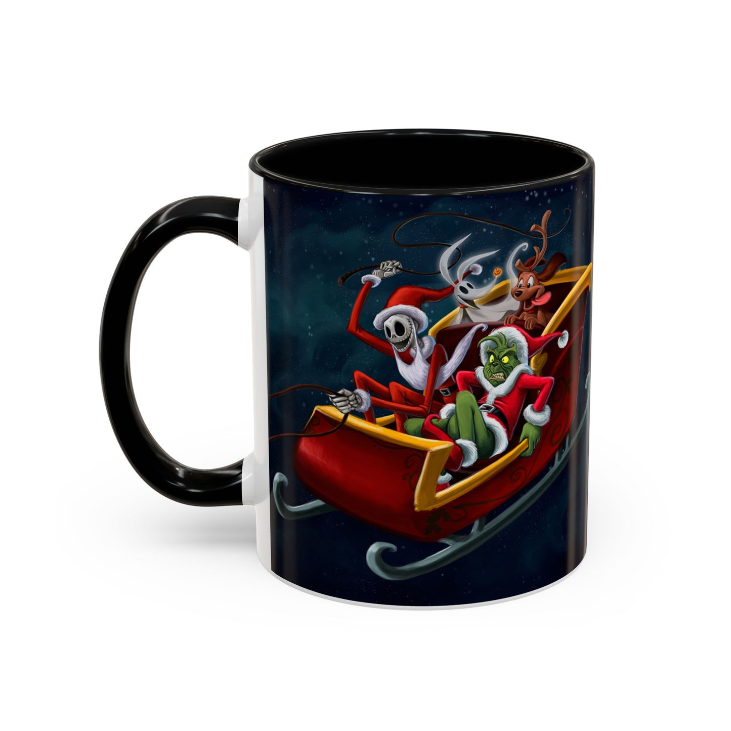 Grinch Jack Skellington Christmas Mug | Accent Coffee Mug