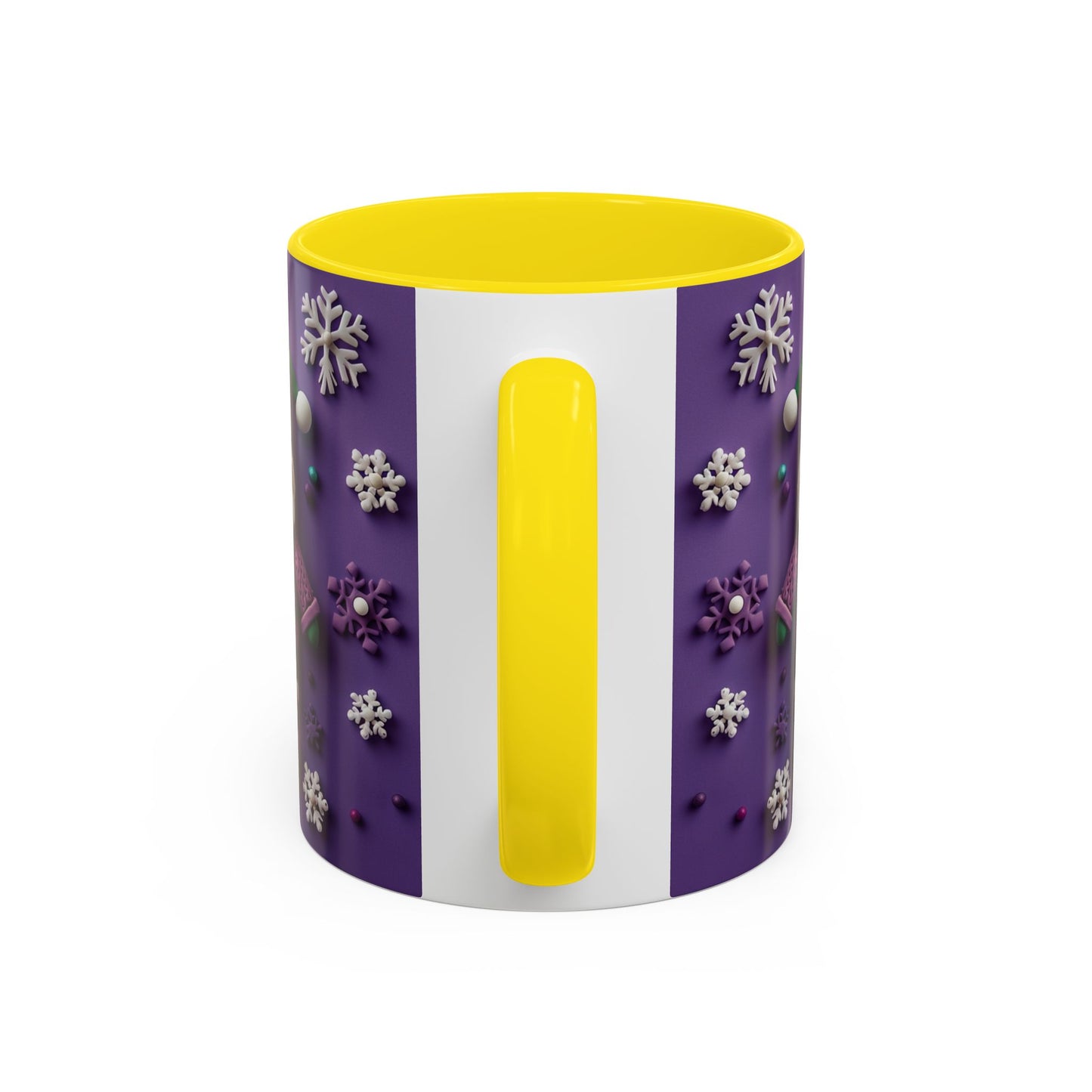 Purple Santa Snowflake Mug | Accent Coffee Mug