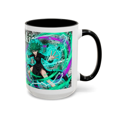 Accent Coffee Mug - Anime Girl Psychic Power Design (11/15oz)