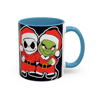Grinch Jack Skellington Christmas Mug | Accent Coffee Mug