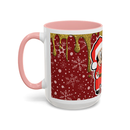 Grinch and Mouse Santa Mug | Accent Coffee Mug 11oz 15oz
