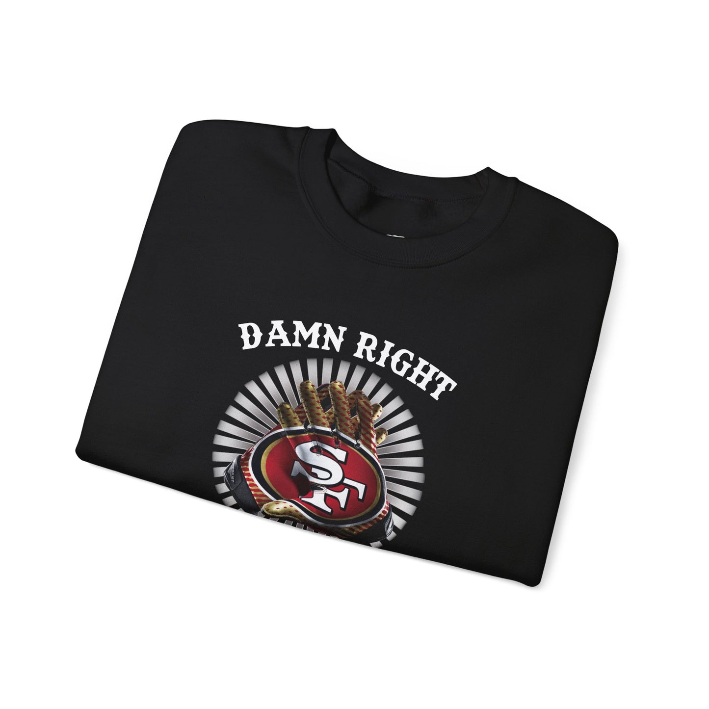 Customizable 49ers Fan Crewneck Sweatshirt | Football Team Logo Pullover