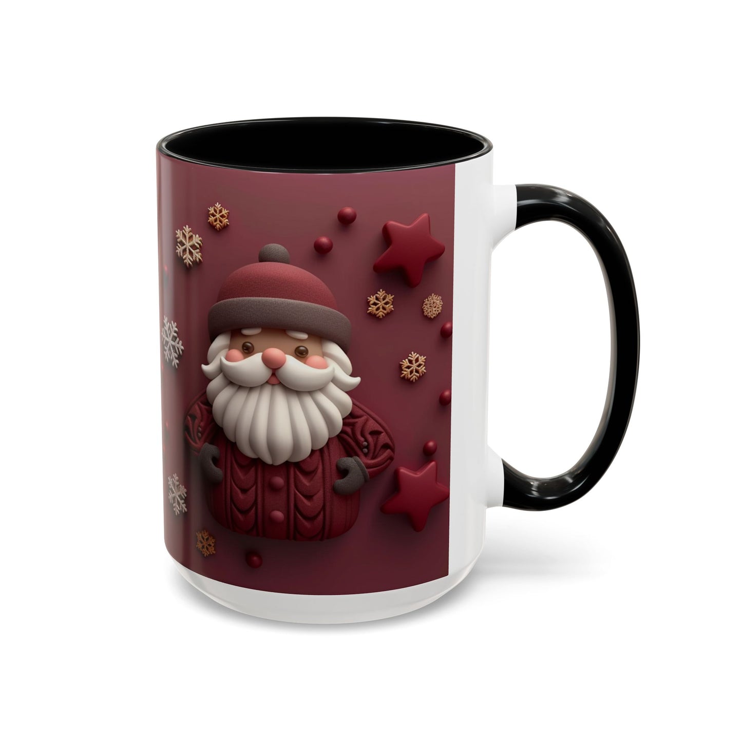 Cute Santa Face Holiday Mug | Christmas Accent Coffee Mug