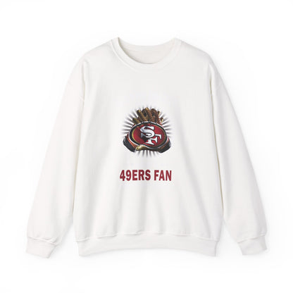 Customizable 49ers Fan Crewneck Sweatshirt | Football Team Logo Pullover