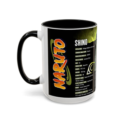 Naruto Shippuden Shino Aburame Accent Coffee Mug  Anime Character Fan Gift (11/15oz)