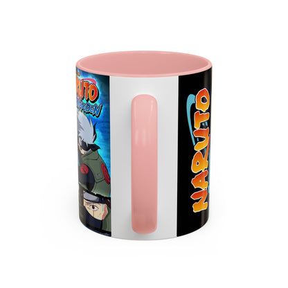 Naruto Kakashi Accent Coffee Mug  Anime Character Collage 11/15oz
