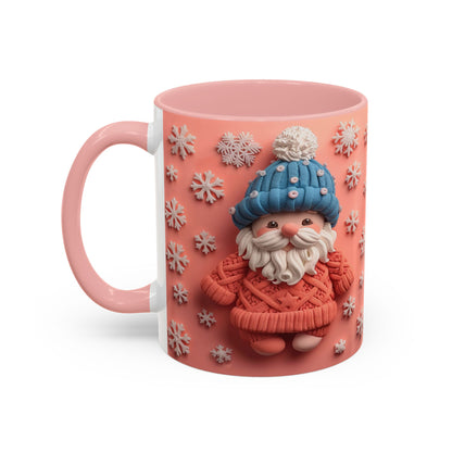 Knit Gnome with Snowflakes Mug | Accent Coffee Mug 11oz 15oz