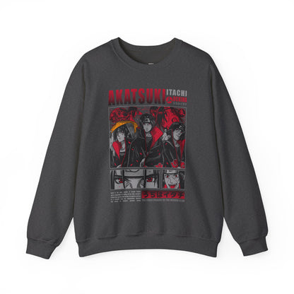 Personalizable Akatsuki Anime Characters Crewneck Sweatshirt | Manga Panel Graphic