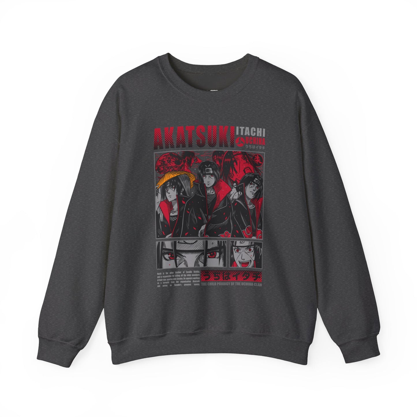 Personalizable Akatsuki Anime Characters Crewneck Sweatshirt | Manga Panel Graphic