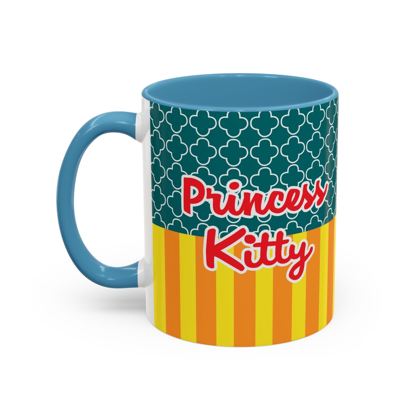 Redheaded Princess Kitty Accent Coffee Mug | Cute Cat Princess Design