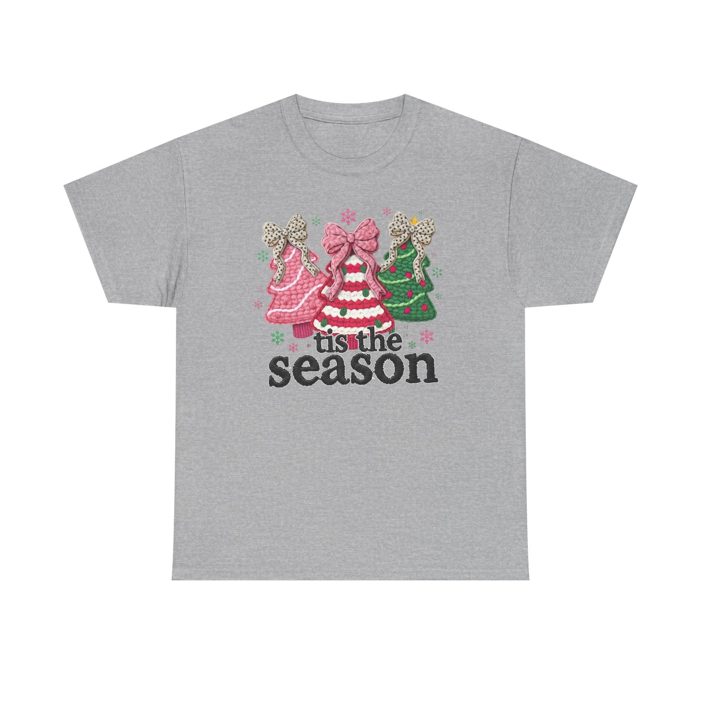 Tis the Season Christmas Trees tee | Holiday tree trio graphic tee
