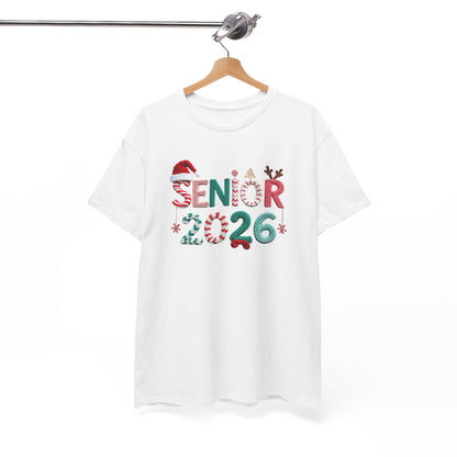 Senior 2026 Christmas Tee – Festive Graduation Santa Hat Design