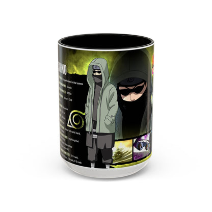 Naruto Shippuden Shino Aburame Accent Coffee Mug  Anime Character Fan Gift (11/15oz)
