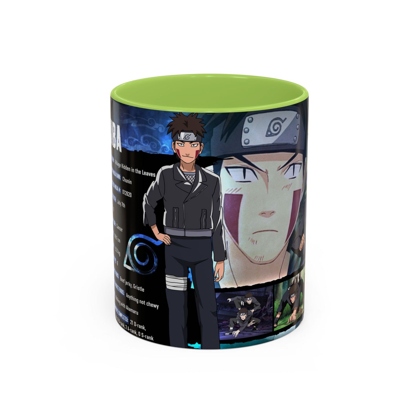 Kiba Collage Coffee Mug | Naruto Shippuden Design (11/15oz)