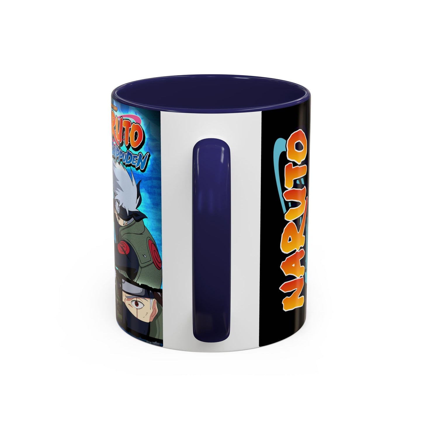 Naruto Kakashi Accent Coffee Mug  Anime Character Collage 11/15oz