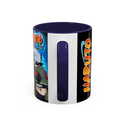 Naruto Kakashi Accent Coffee Mug  Anime Character Collage 11/15oz