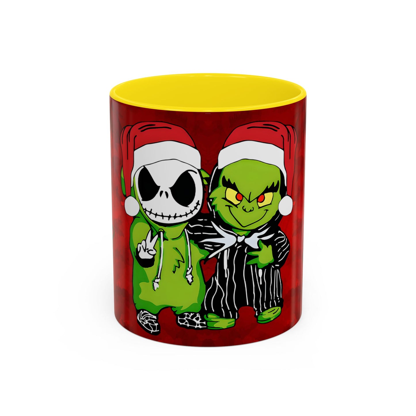 Grinch Jack Skellington Christmas Mug | Accent Coffee Mug