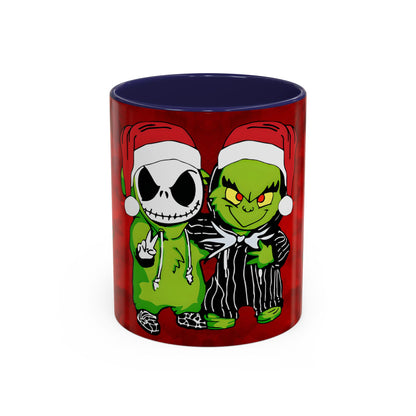 Grinch Jack Skellington Christmas Mug | Accent Coffee Mug