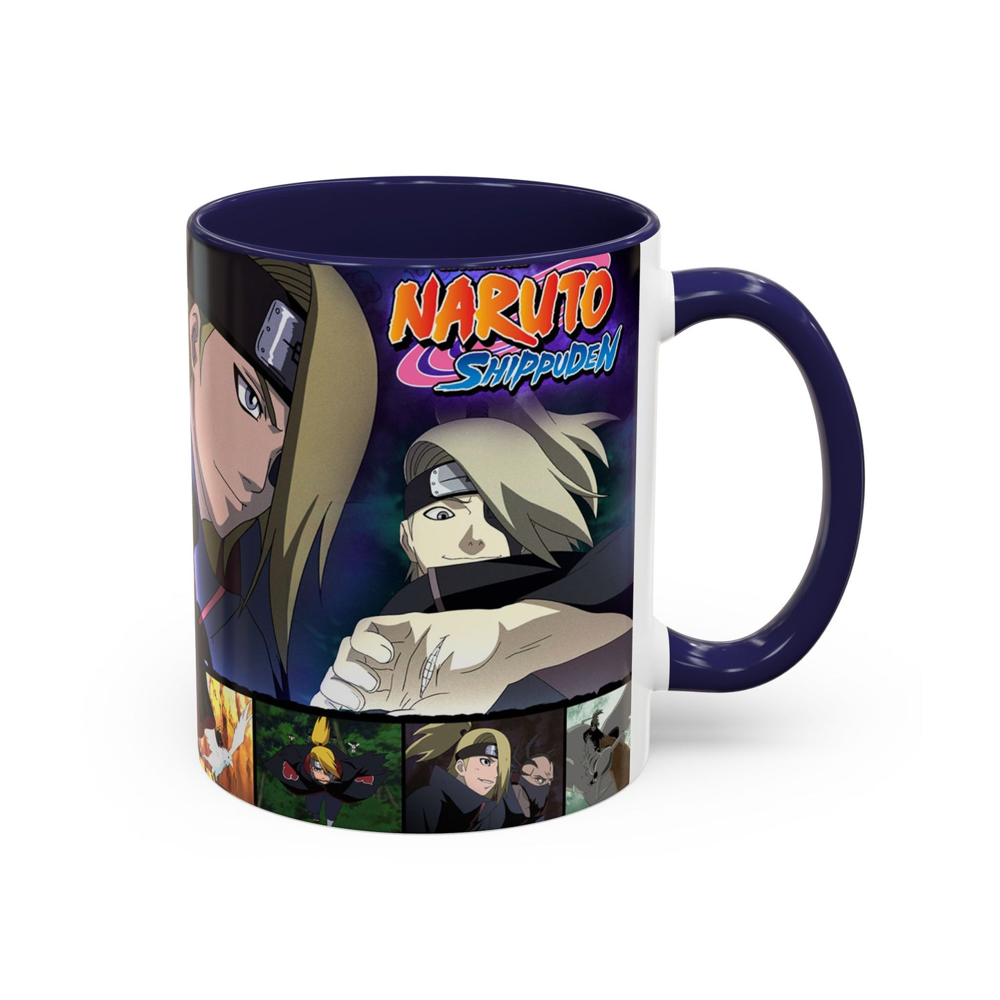 Deidara Naruto Shippuden Accent Coffee Mug | Anime Art Collage (11/15oz)
