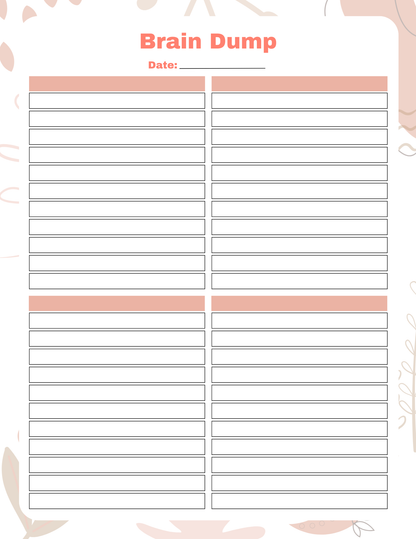 Brain Dump Bundle | Digital Download