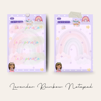 Lavender Rainbow Notepad (50 pages)
