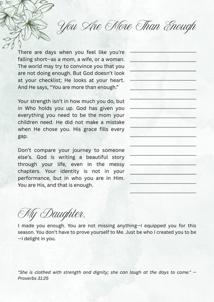 Dear Mama, Breath | A Self-care Devotional Journal for Moms