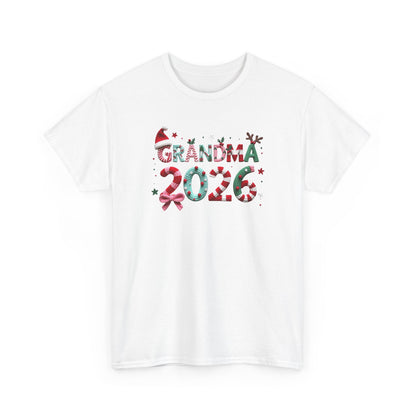 Grandma 2026 Christmas Tee Festive Holiday Gift Shirt for New Grandmothers