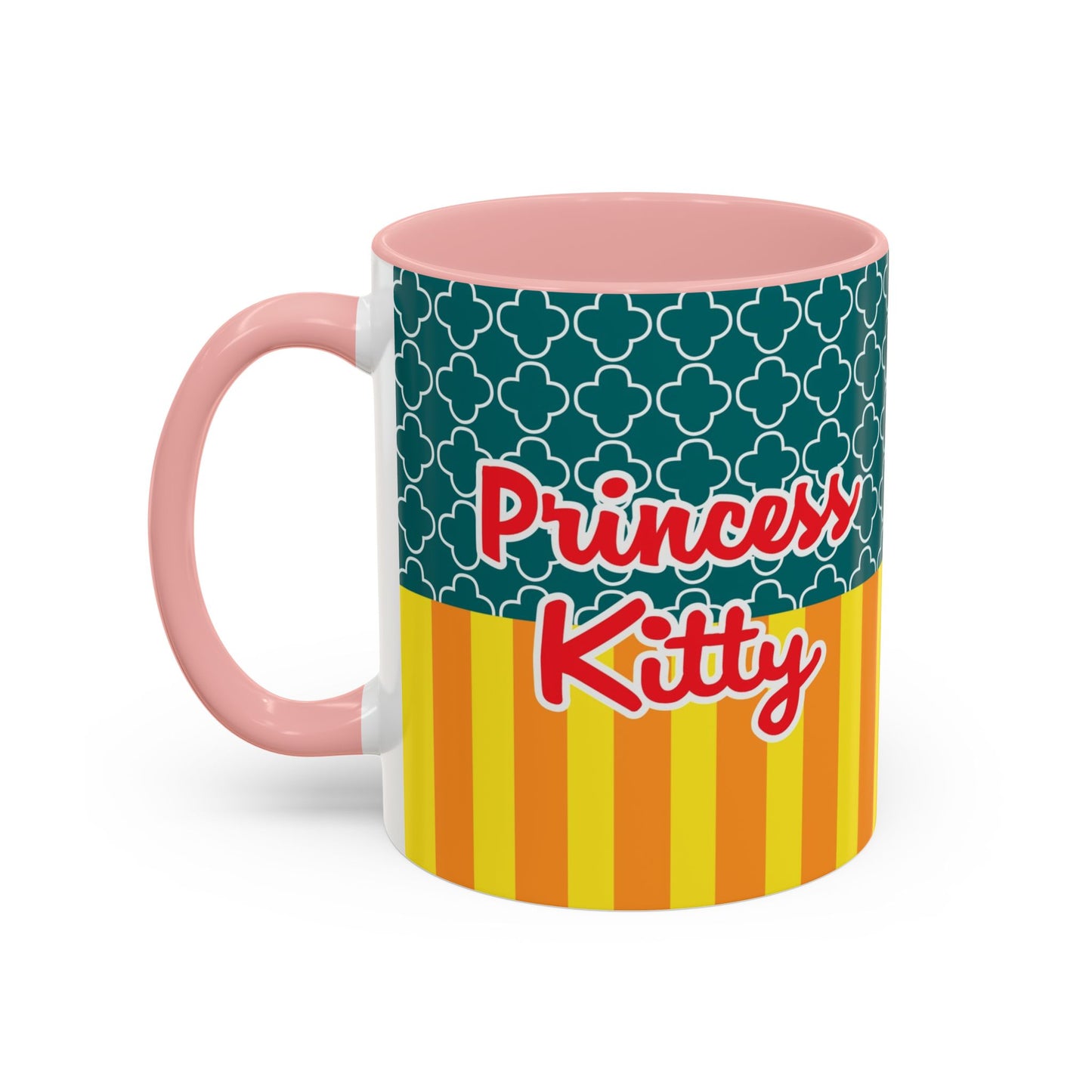Redheaded Princess Kitty Accent Coffee Mug | Cute Cat Princess Design