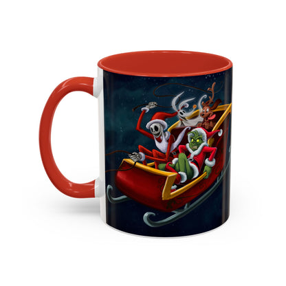 Grinch Jack Skellington Christmas Mug | Accent Coffee Mug