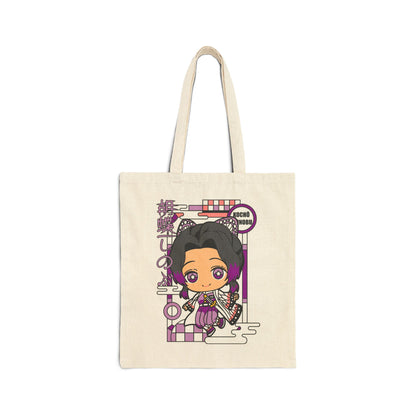 Shinobu Chibi Kimono Tote Bag | Demon Slayer Inspired Tote Bag