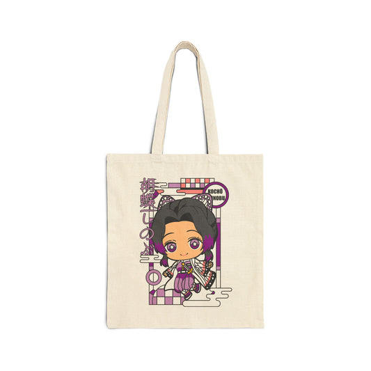 Shinobu Chibi Kimono Tote Bag | Demon Slayer Inspired Tote Bag