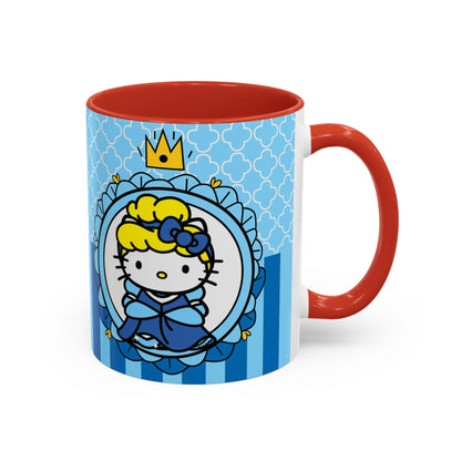 Princess Kitty Portrait Mug | Accent Coffee Mug