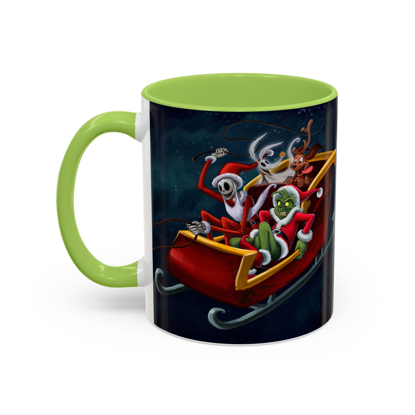 Grinch Jack Skellington Christmas Mug | Accent Coffee Mug