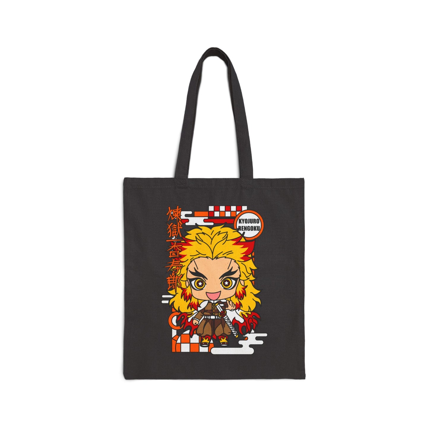 Chibi Rengoku Tote Bag | Demon Slayer Inspired Canvas Tote bag
