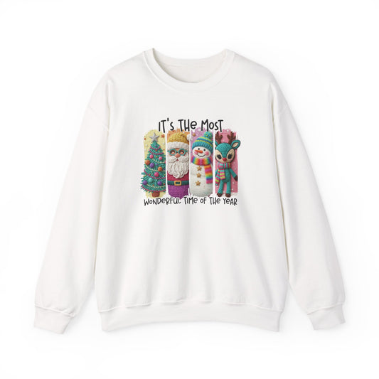 Whimsical Christmas Characters Tee | Santa Snowman Reindeer Holiday Shirt
