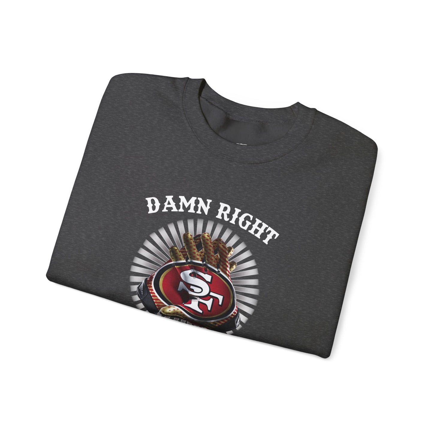 Customizable 49ers Fan Crewneck Sweatshirt | Football Team Logo Pullover