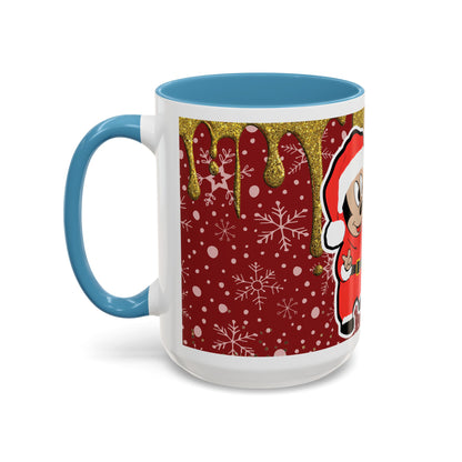 Grinch and Mouse Santa Mug | Accent Coffee Mug 11oz 15oz