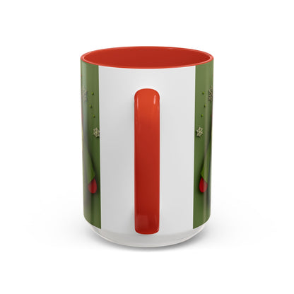 Green Knit Santa Mug | Accent Coffee Mug