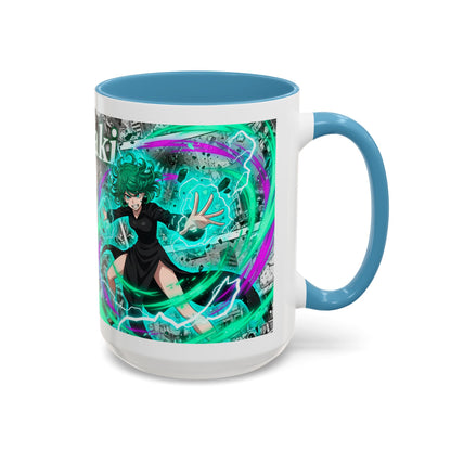 Accent Coffee Mug - Anime Girl Psychic Power Design (11/15oz)