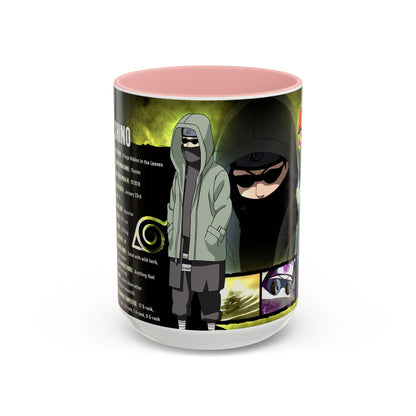 Naruto Shippuden Shino Aburame Accent Coffee Mug  Anime Character Fan Gift (11/15oz)