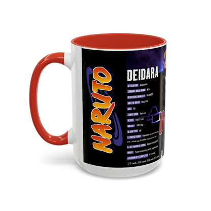 Deidara Naruto Shippuden Accent Coffee Mug  Anime Art Collector Mug (11/15oz)