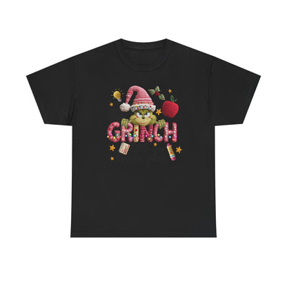 Grinch Teacher Design T-Shirt | I Stole My Lesson Plan Christmas Tee