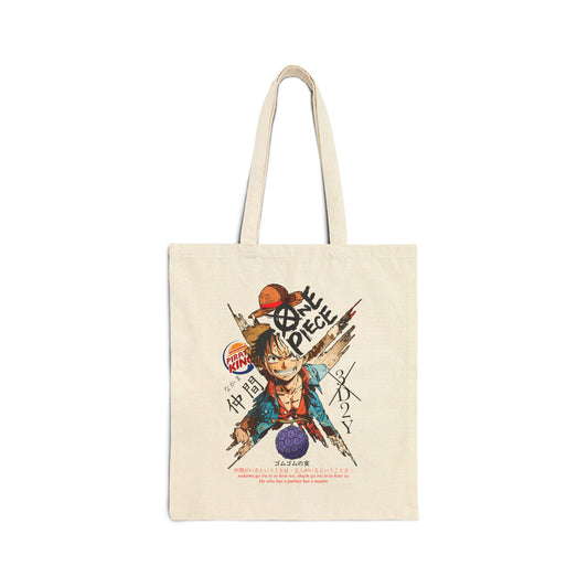 Luffy Art Tote Bag | One Piece Inspired Tote Bag