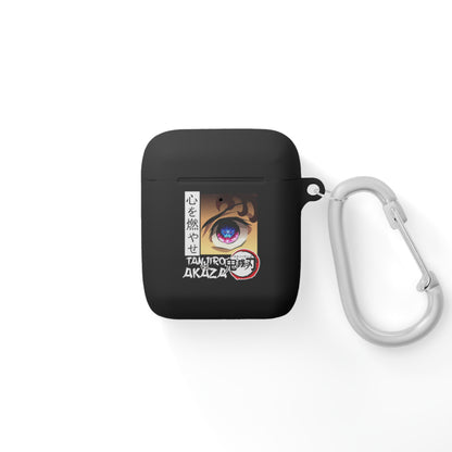 Anime Eye Illustration AirPods Case | Akaza Demon Slayer Inspired