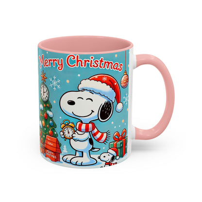 Beagle Chistmas Illustration Mug | Accent Coffee Mug 11oz 15oz