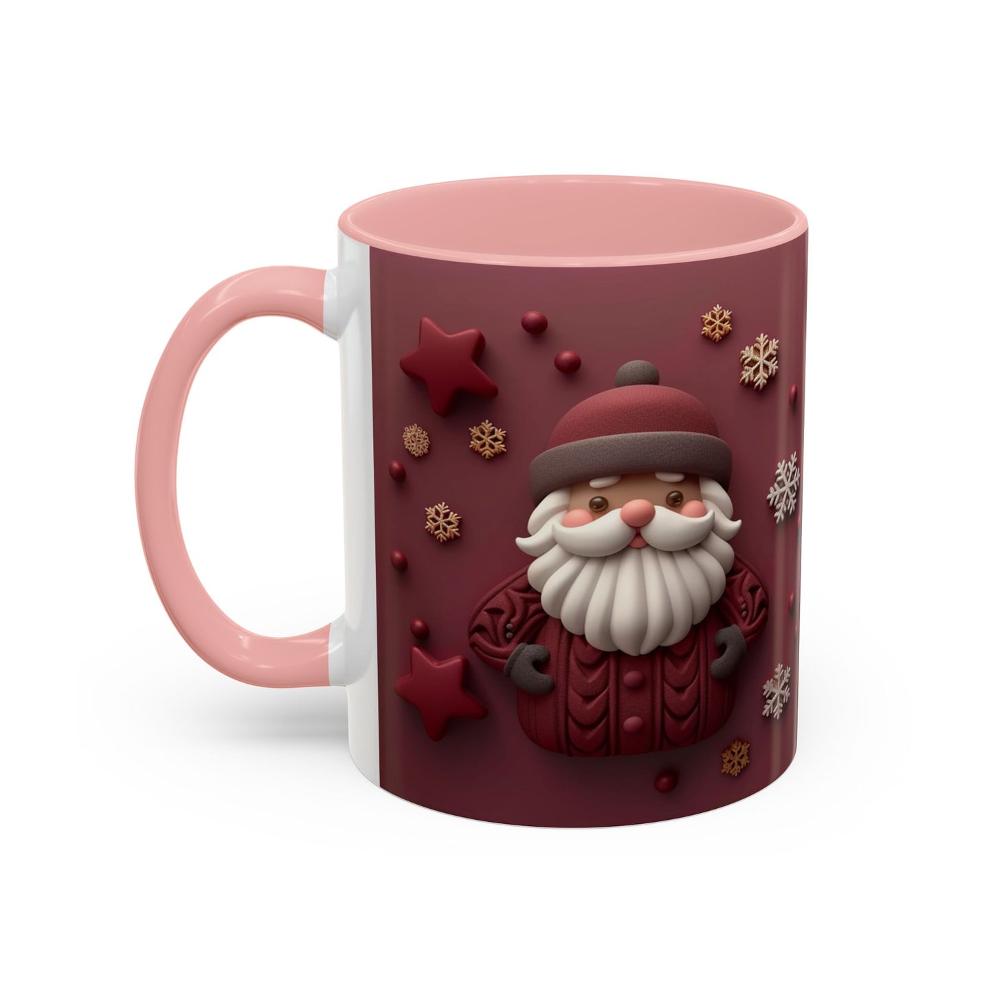 Cute Santa Face Holiday Mug | Christmas Accent Coffee Mug