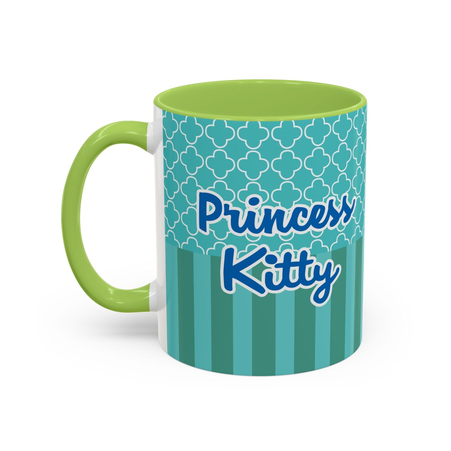 Princess Girl Cartoon Teal Accent Coffee Mug | 11oz 15oz