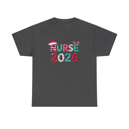 Nurse 2026 Christmas Tee Holiday Nursing Grad TShirt