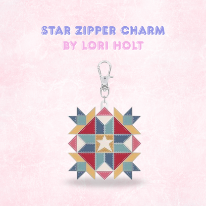 Happy Enamel Zipper Charms by Lori Holt