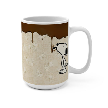 Snoopy Chocolate Drip Mug | Peanuts Coffee Cup 15oz